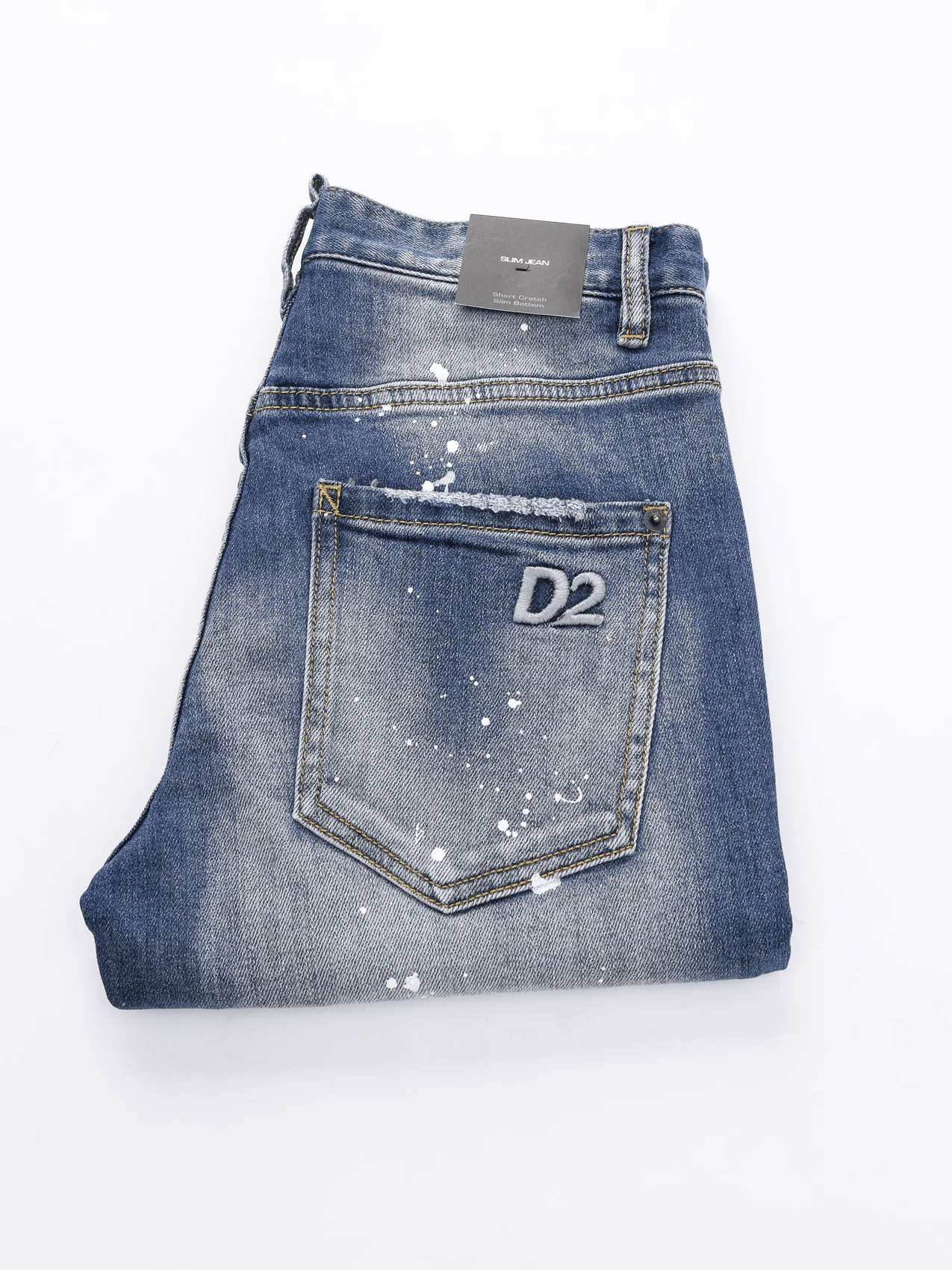 Blue Paint Jeans
