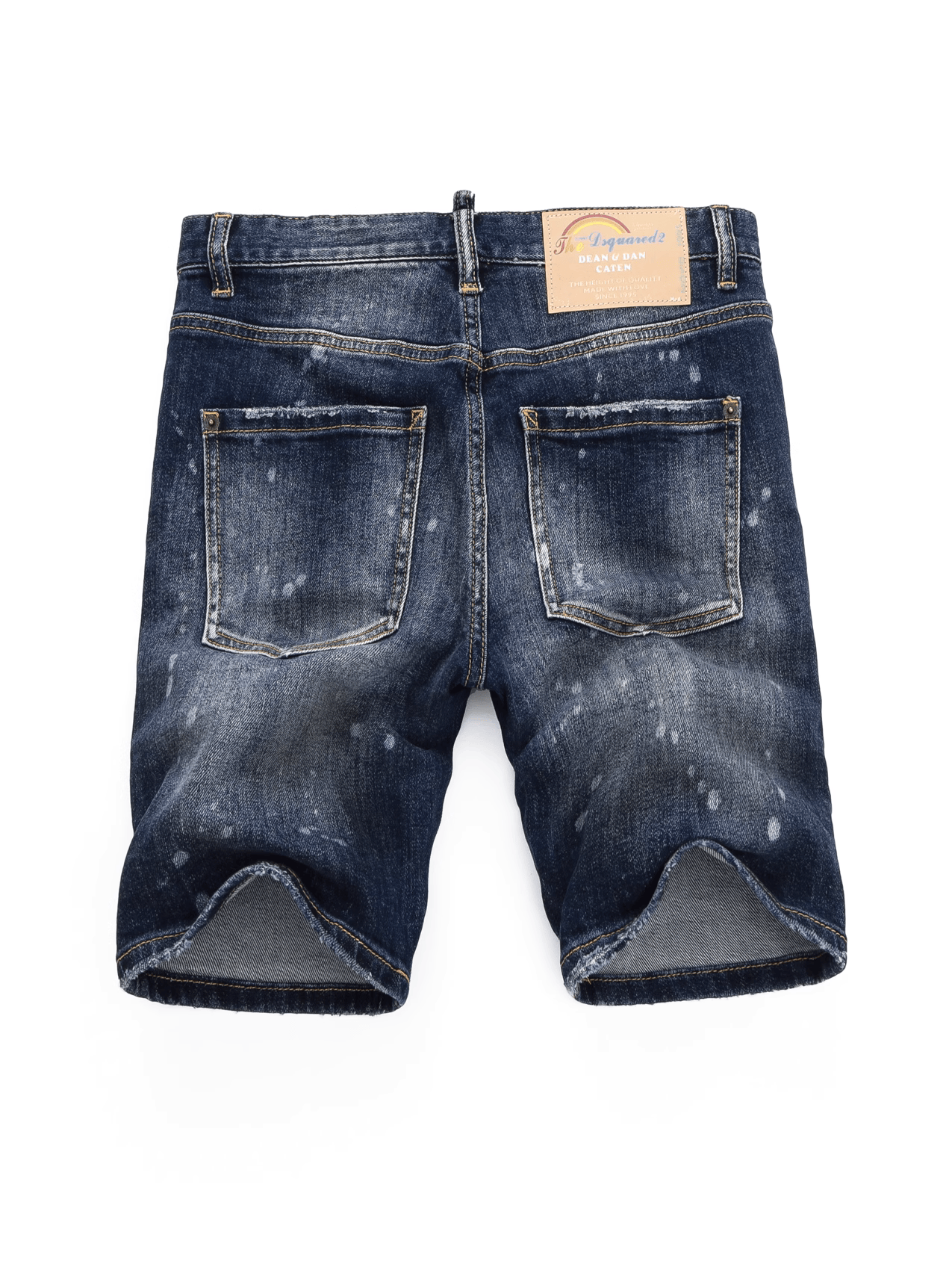 Dark Blue Ink Paint Jeans