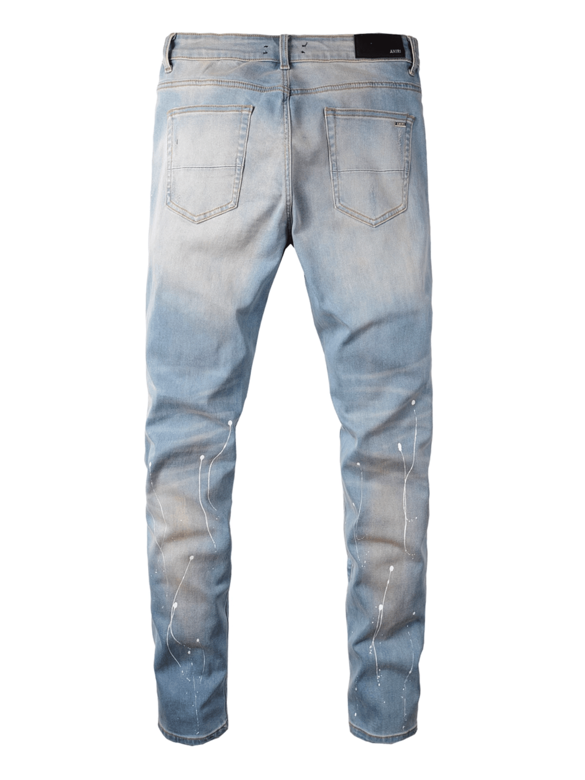 Denim Patch Rhinestone Jeans