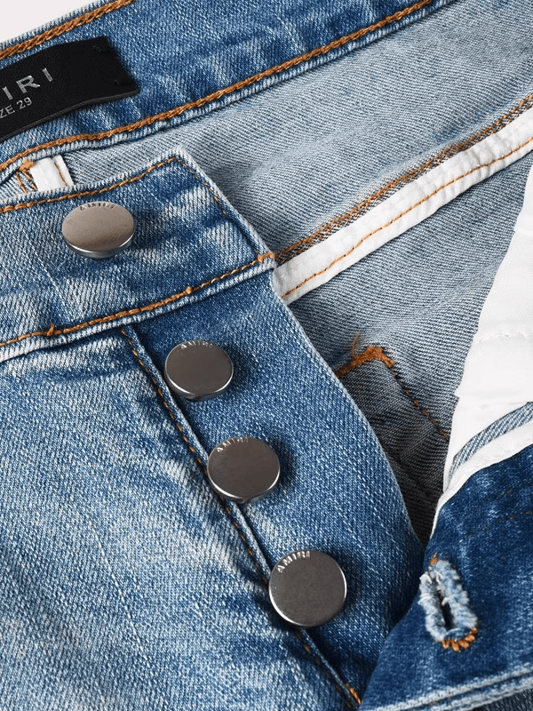 Light Blue Writing Jeans