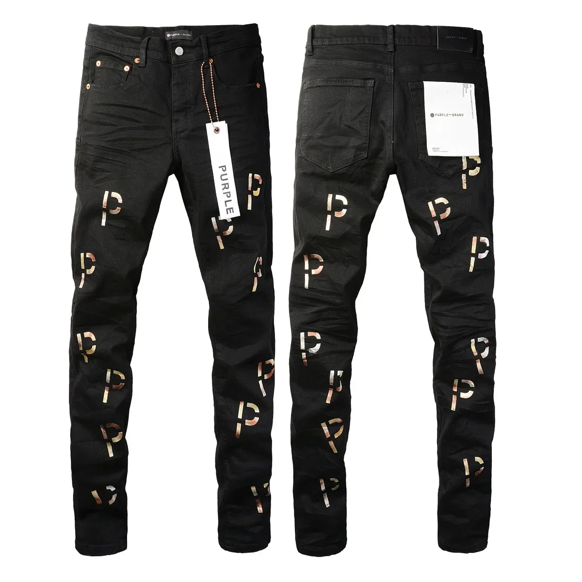 Hot Stamping Letters Fashion Jeans