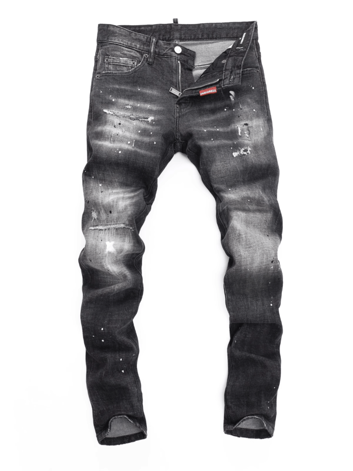 Smoky Gray Paint Jeans
