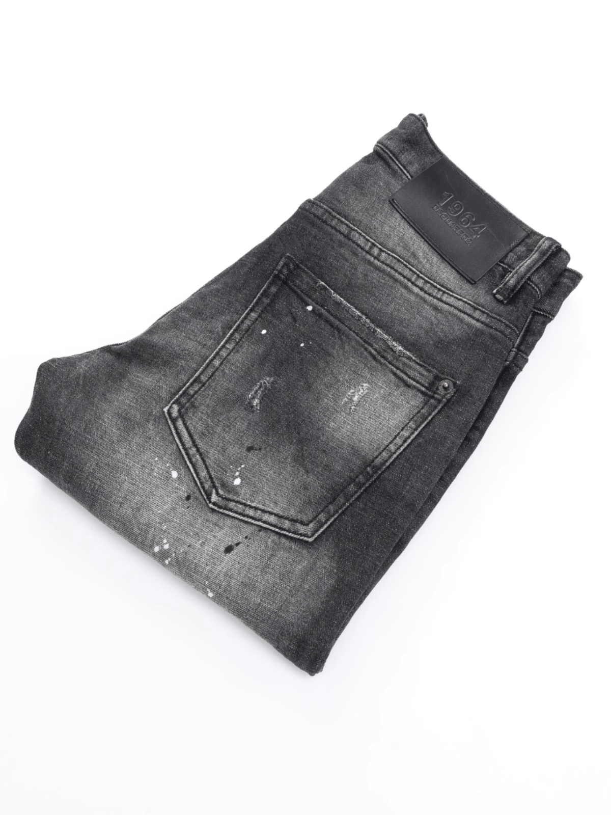 Smoky Gray Paint Jeans