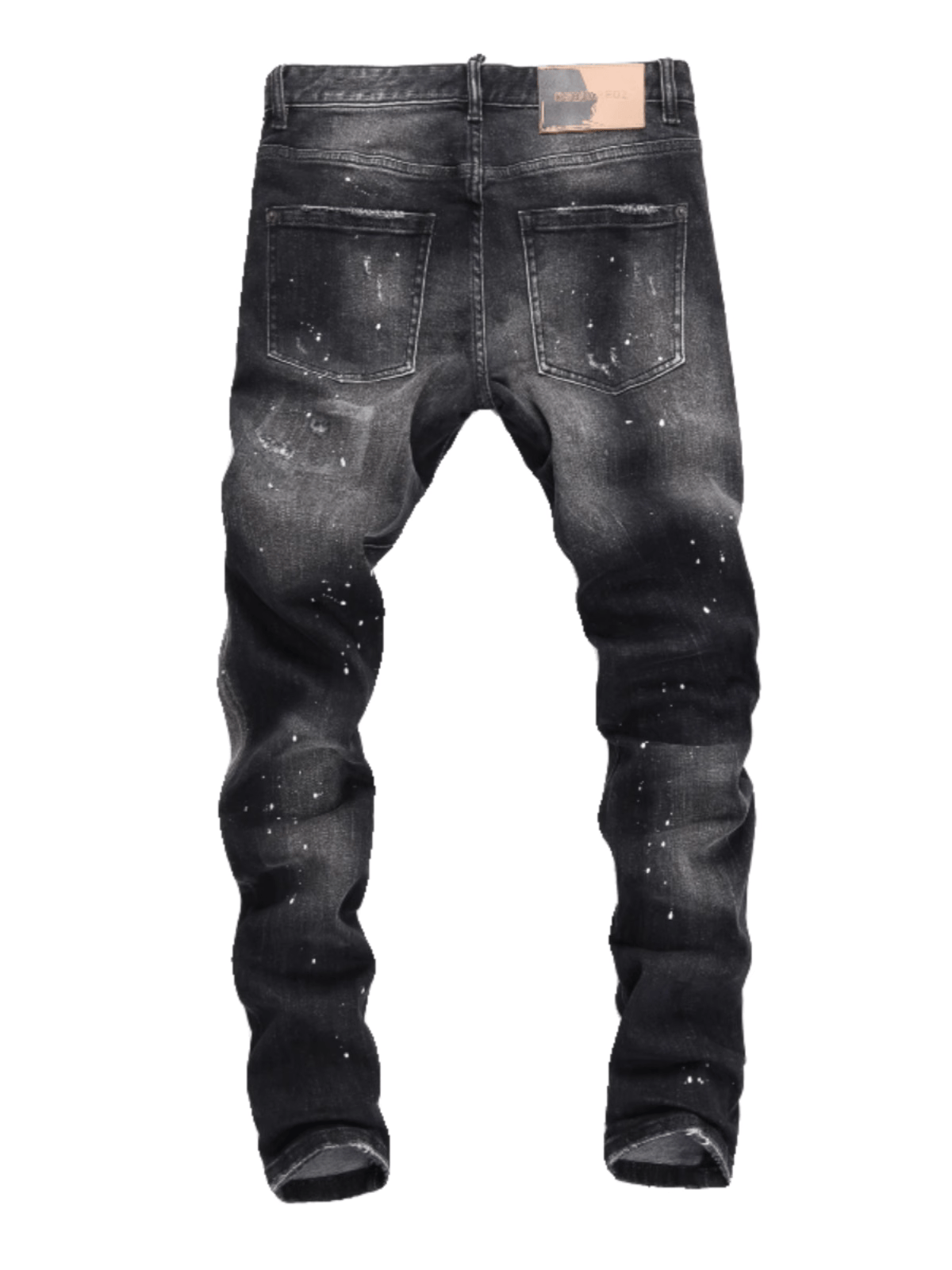 Washed Paint Hole Jeans