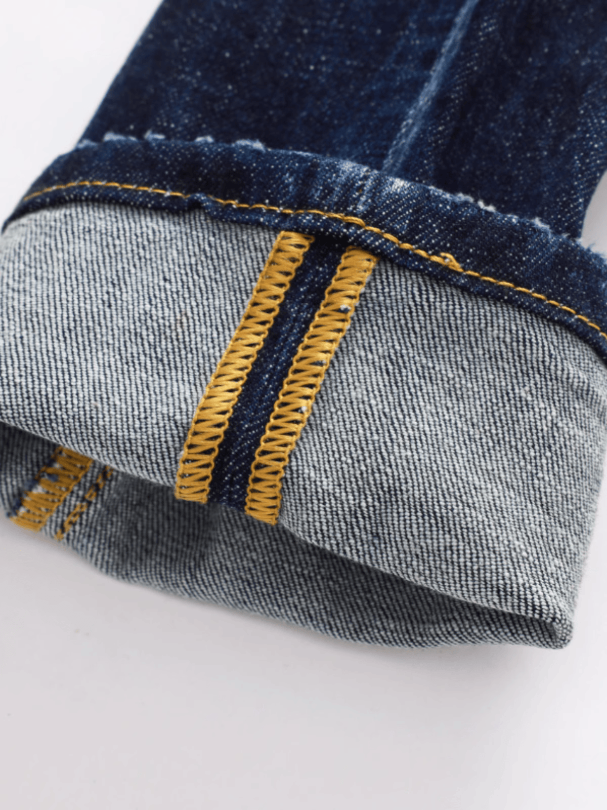 White Scratched Ripped Jeans