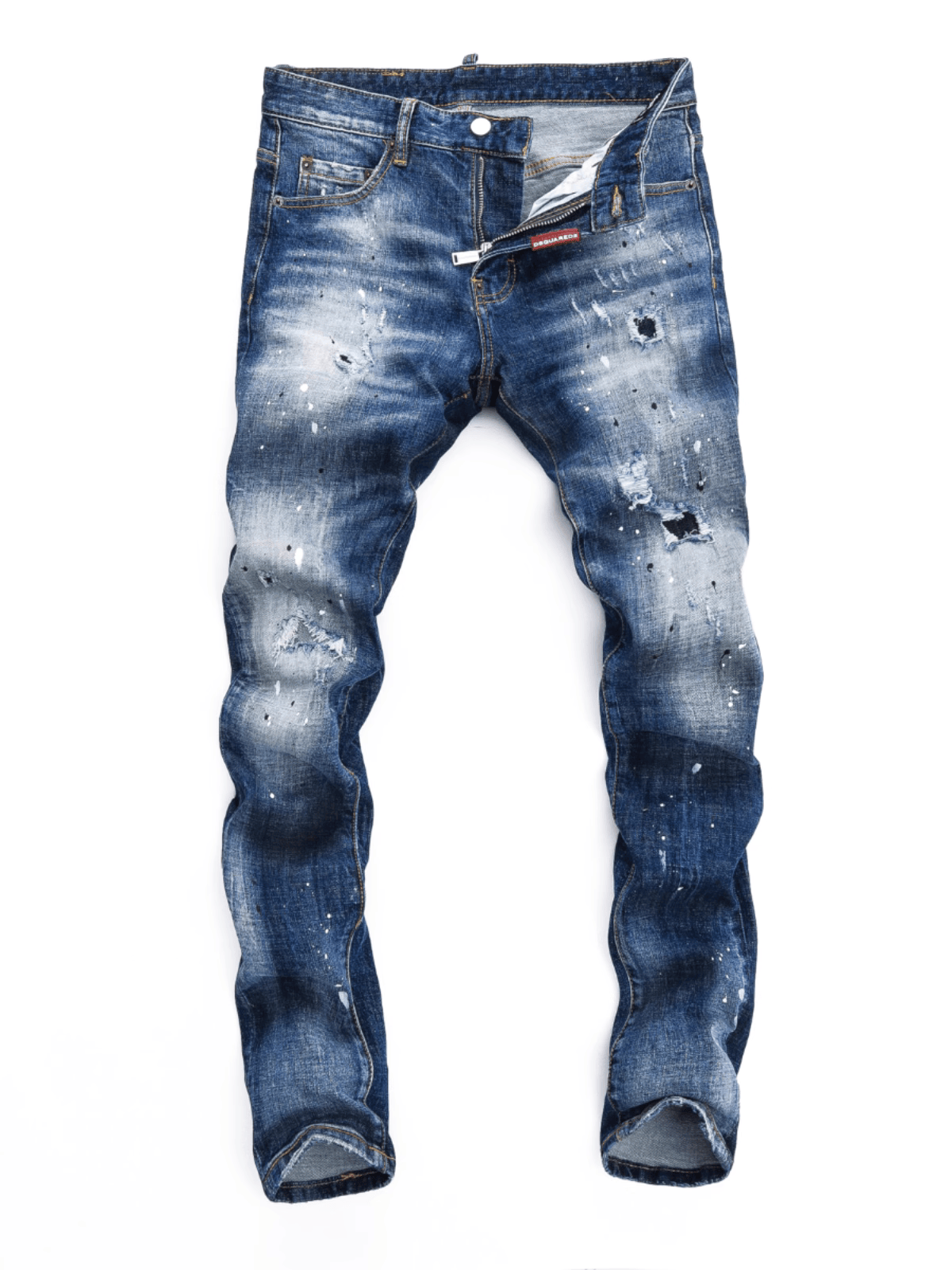 Light Blue Paint Jeans