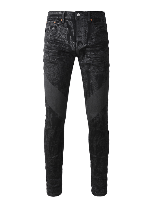 Black Classic Graphic Jeans