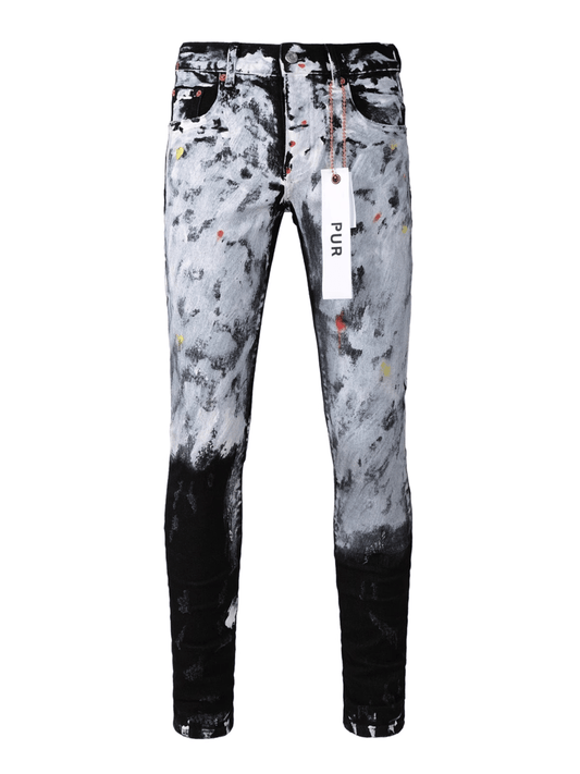 Black & Grey Paint Jeans