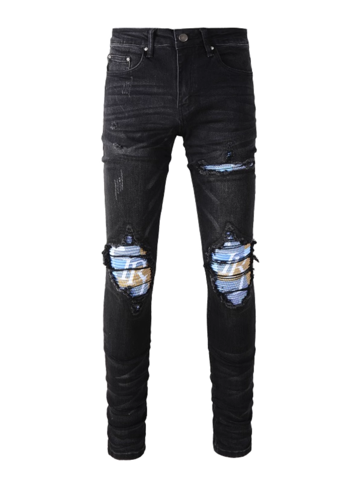 Black Patch Jeans