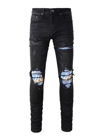 Black Patch Jeans