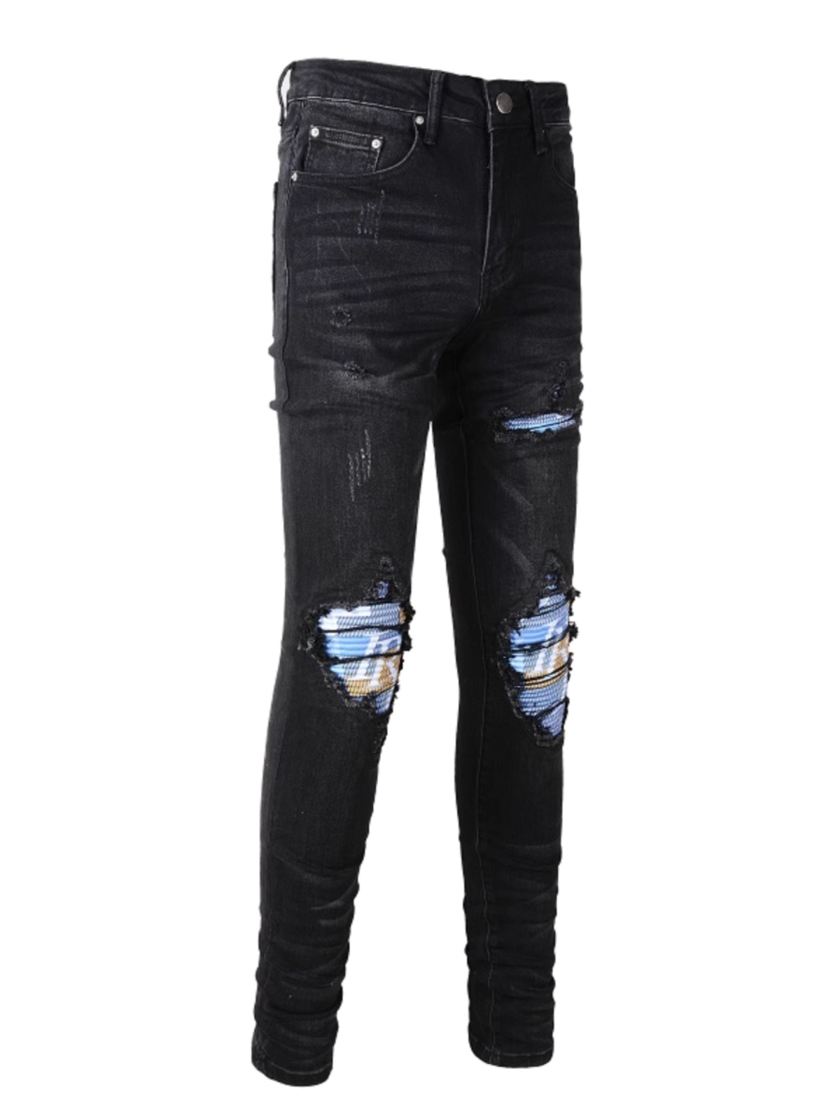 Black Patch Jeans