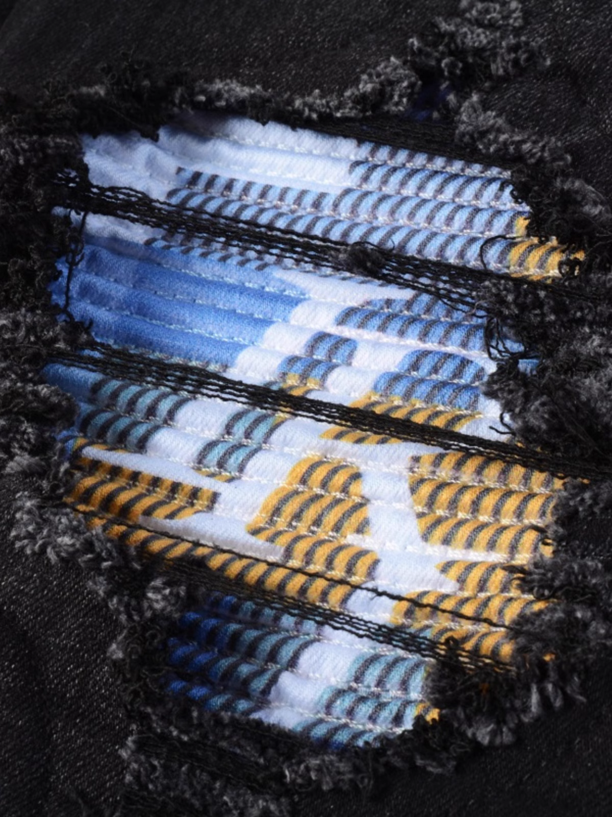 Black Patch Jeans