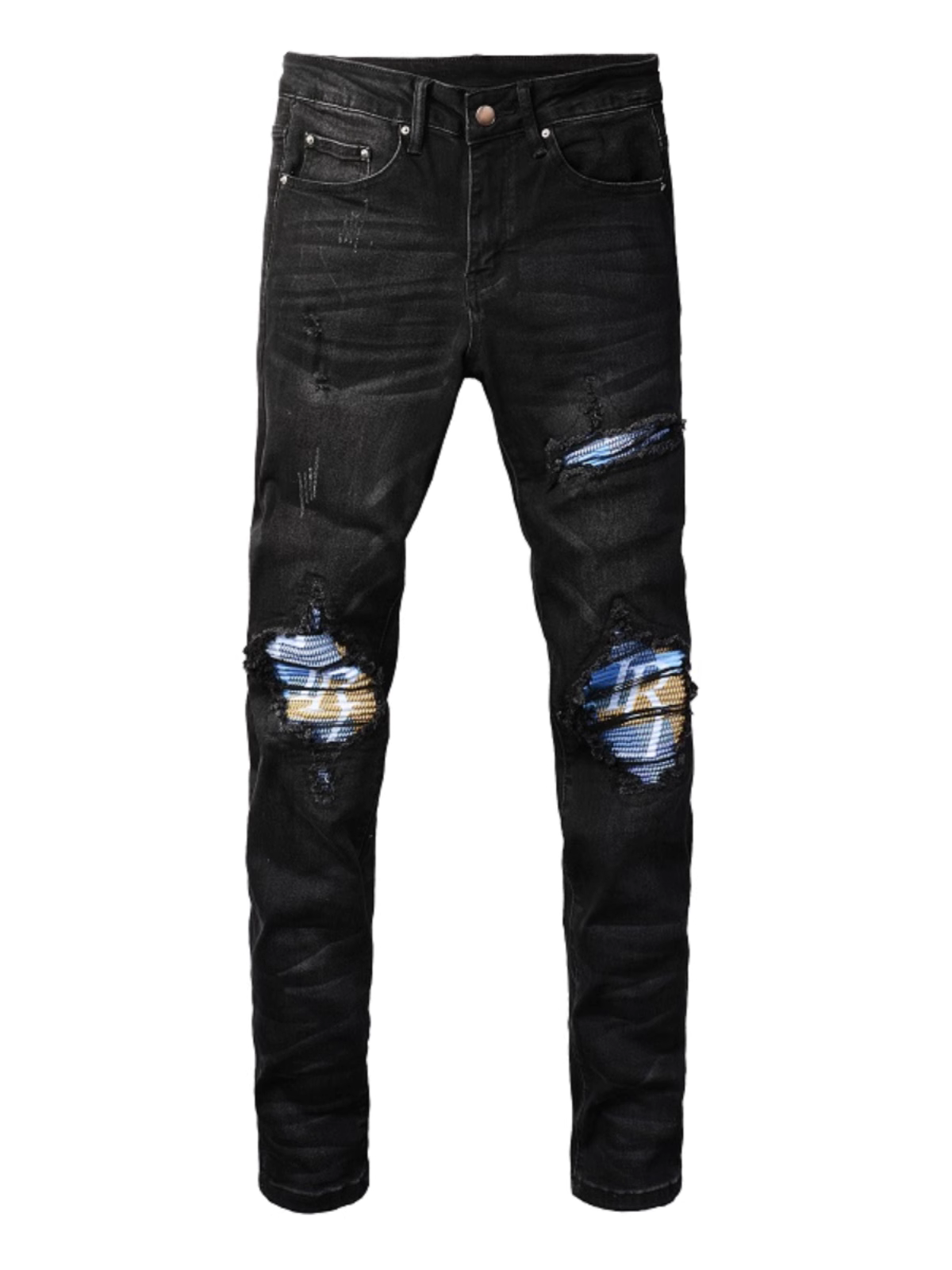 Black Patch Jeans