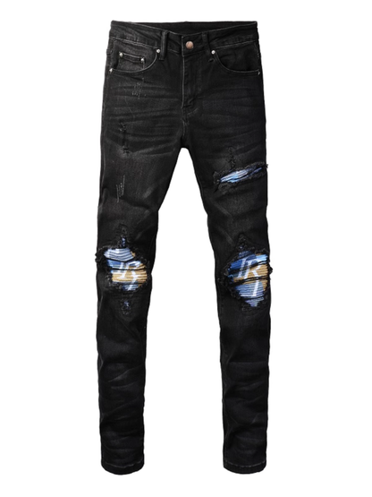 Black Patch Jeans
