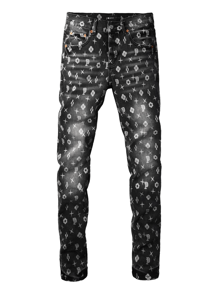 Black Classic Graphic Jeans