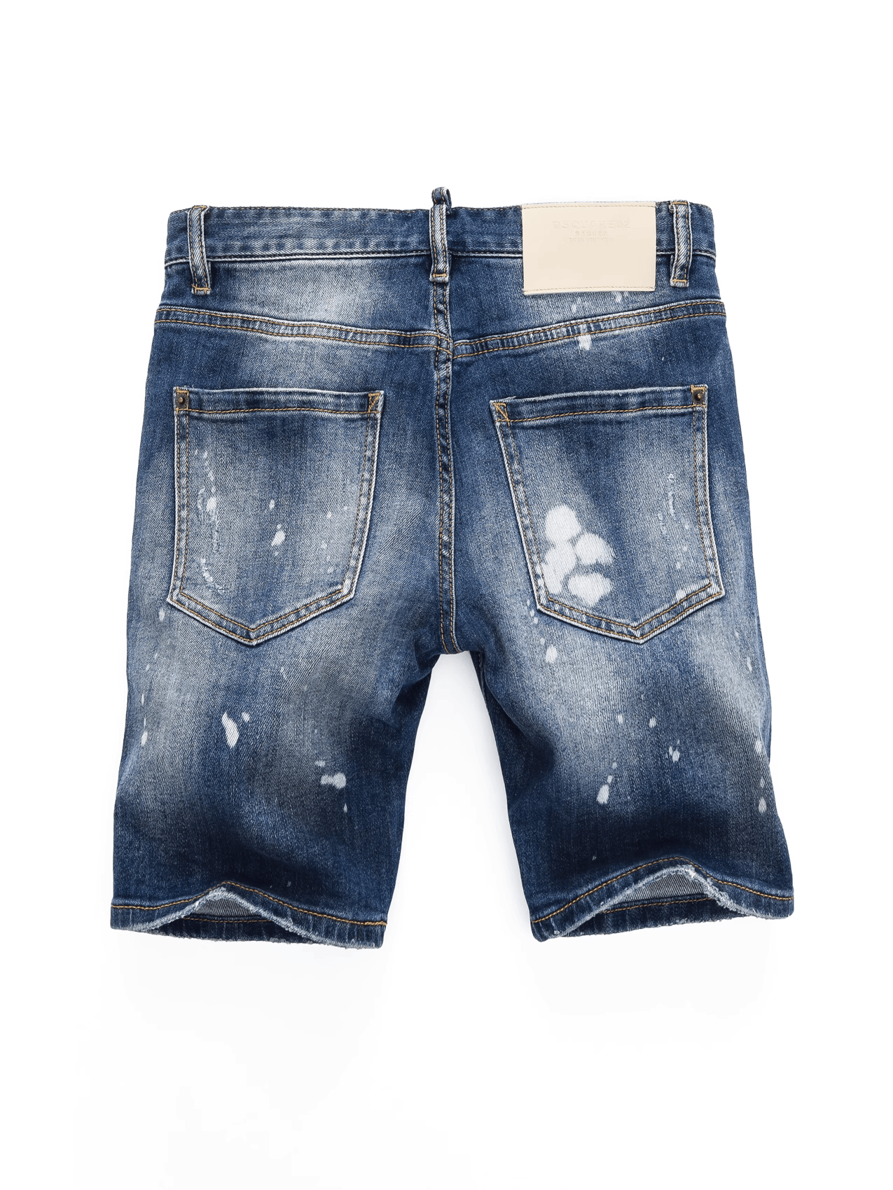 Blue Washed Paint Jeans