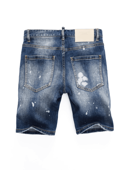 Blue Washed Paint Jeans