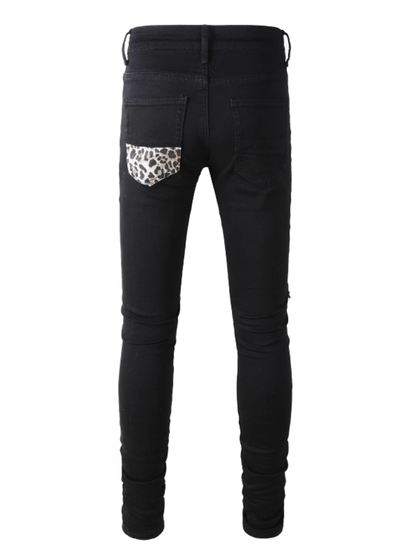 Black Patch Jeans