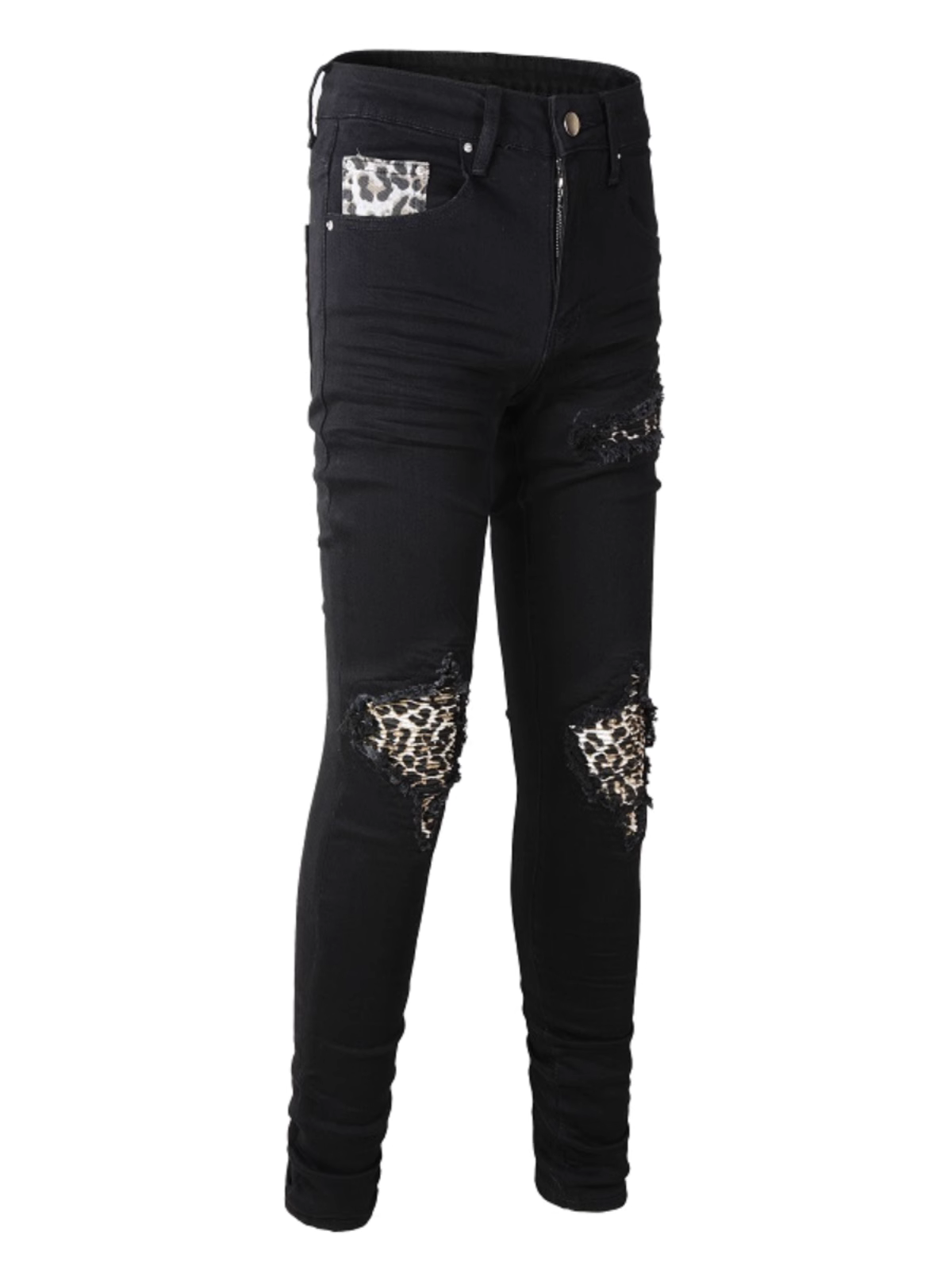Black Patch Jeans