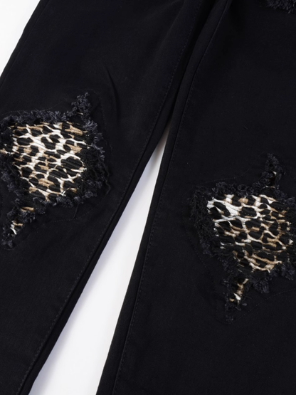 Black Patch Jeans