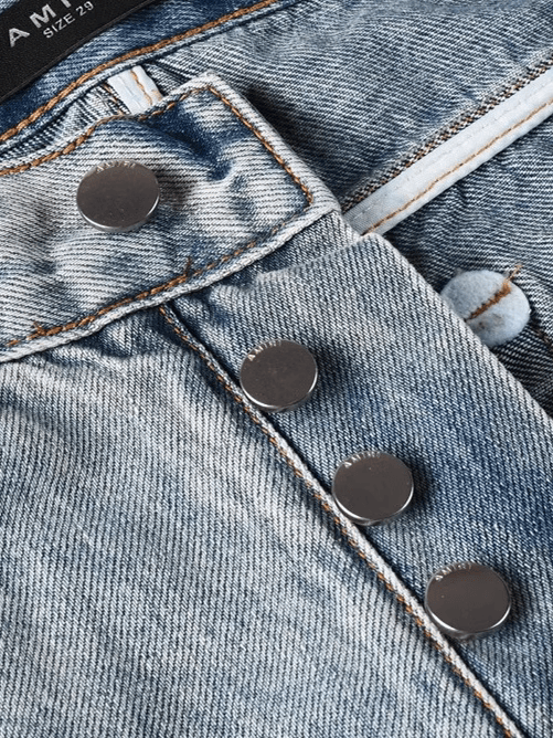 Washed Denim Baggy Jeans