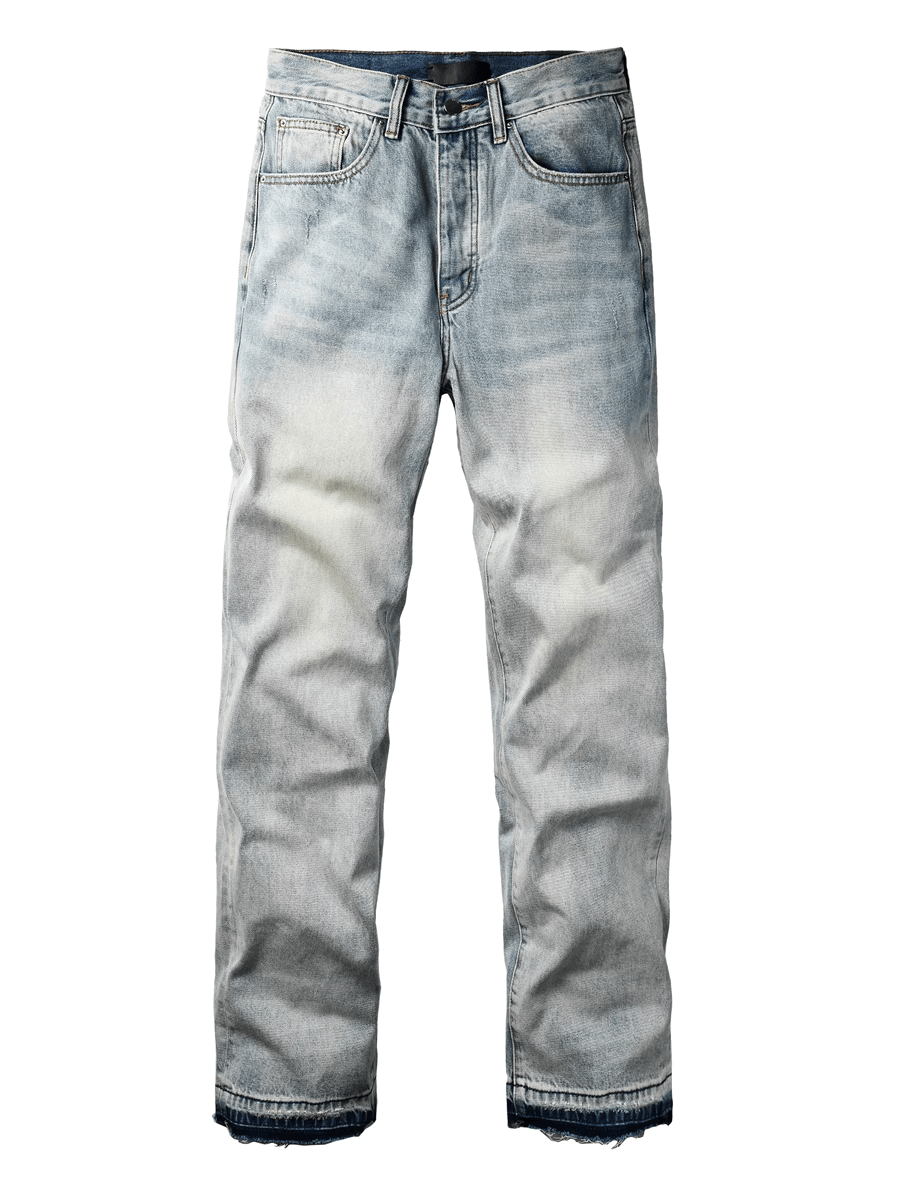 Washed Denim Baggy Jeans