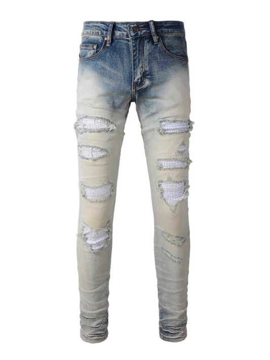 Light Blue Patch Jeans