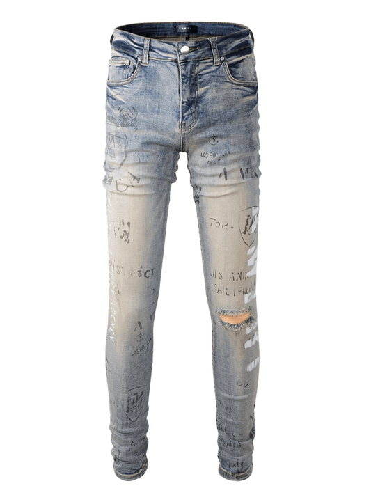 Washed Denim Classic Jeans