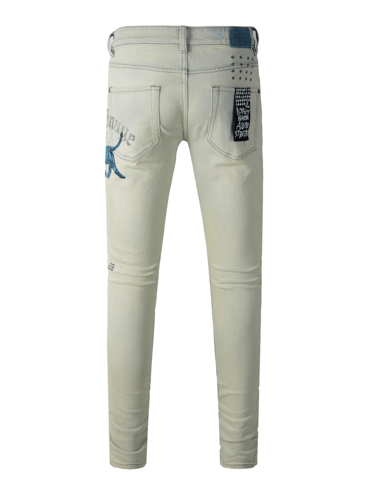Washed Light Blue Classic Jeans