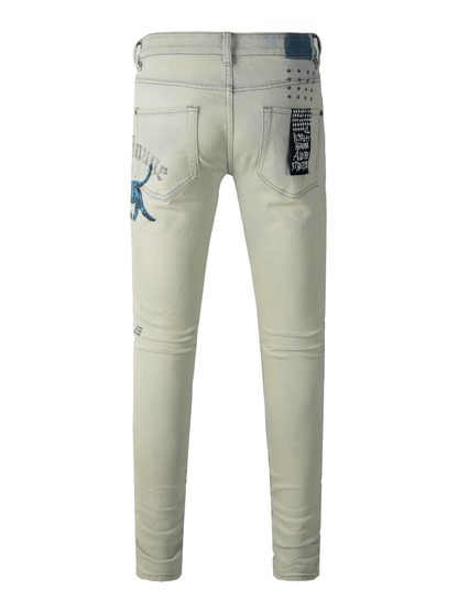 Washed Light Blue Classic Jeans