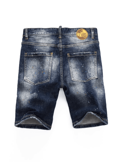 Washed Denim Paint Jeans