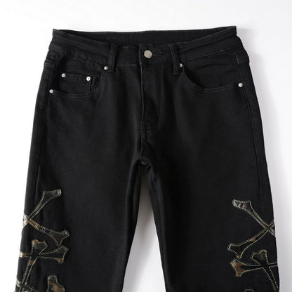 Camouflage Bone Jeans