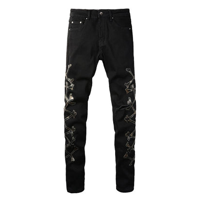 Camouflage Bone Jeans