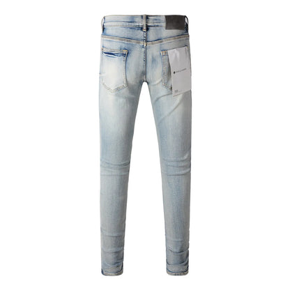 American High Blue Patch Fashion Jeans