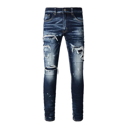 Holes Patchwork Jeans