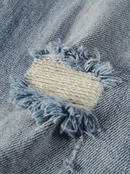 Light Blue Ripped Classic Jeans