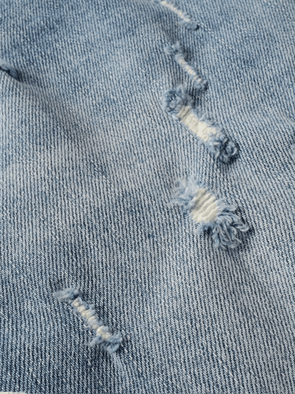 Light Blue Ripped Classic Jeans