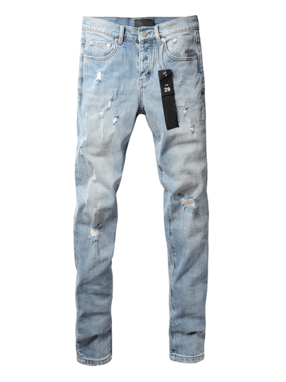 Light Blue Ripped Classic Jeans