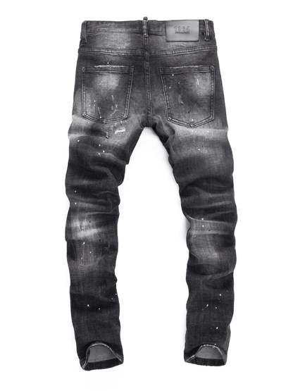 Smoky Gray Paint Jeans