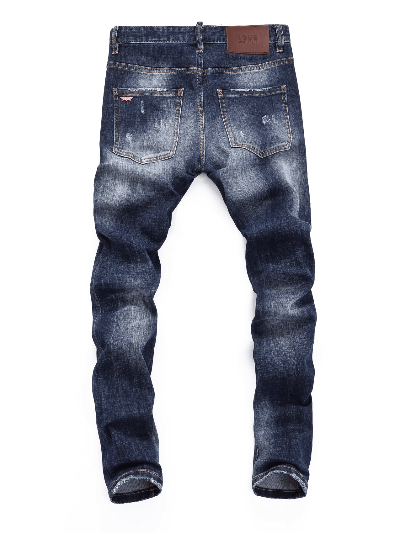 Washed White Ripped Jeans