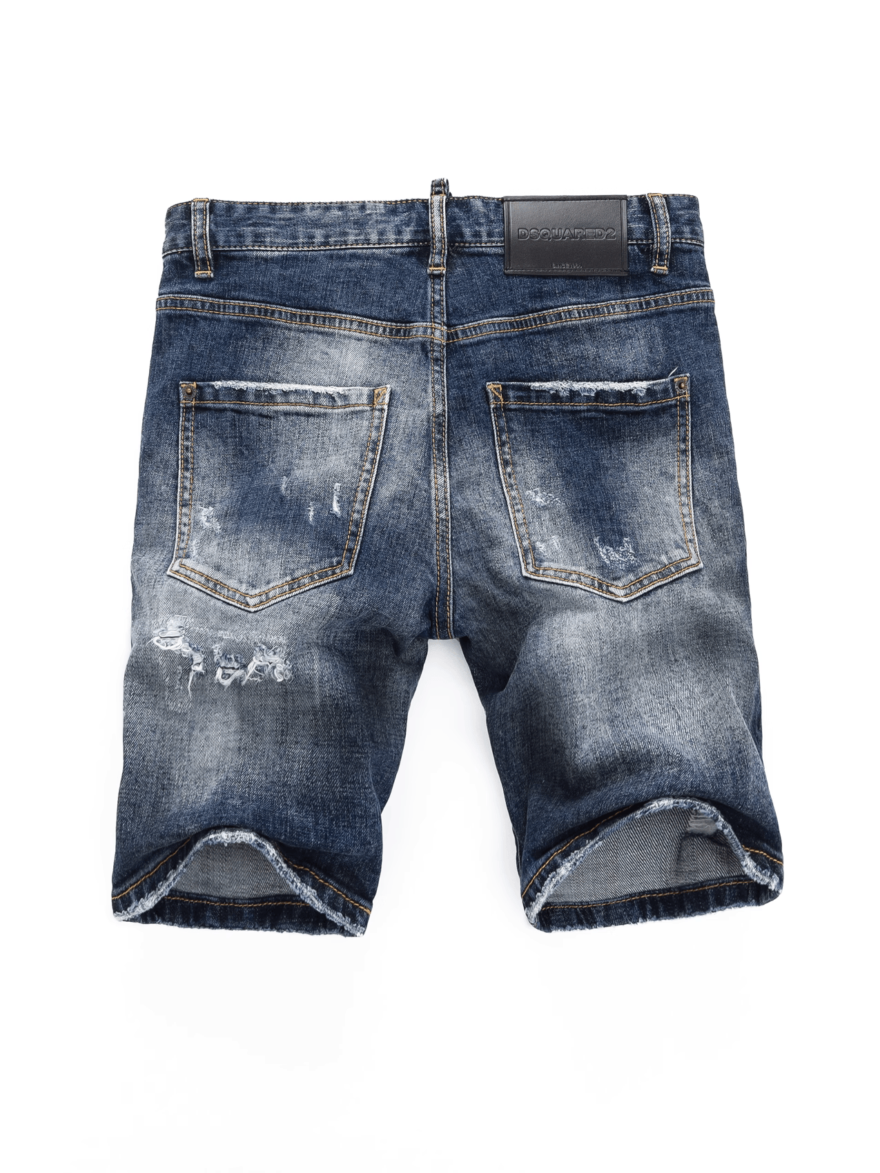 Washed Blue Ripped Jeans