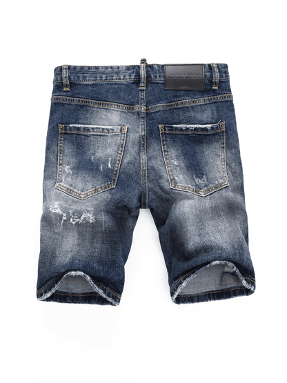 Washed Blue Ripped Jeans
